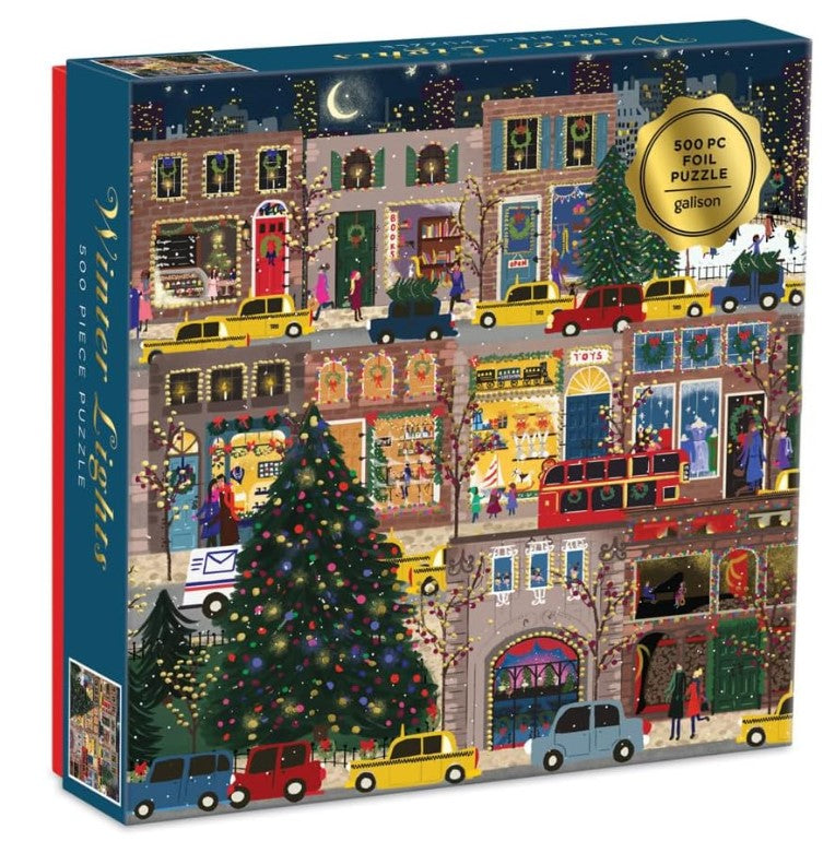 Galison Winter Lights 500pc Foil Puzzle