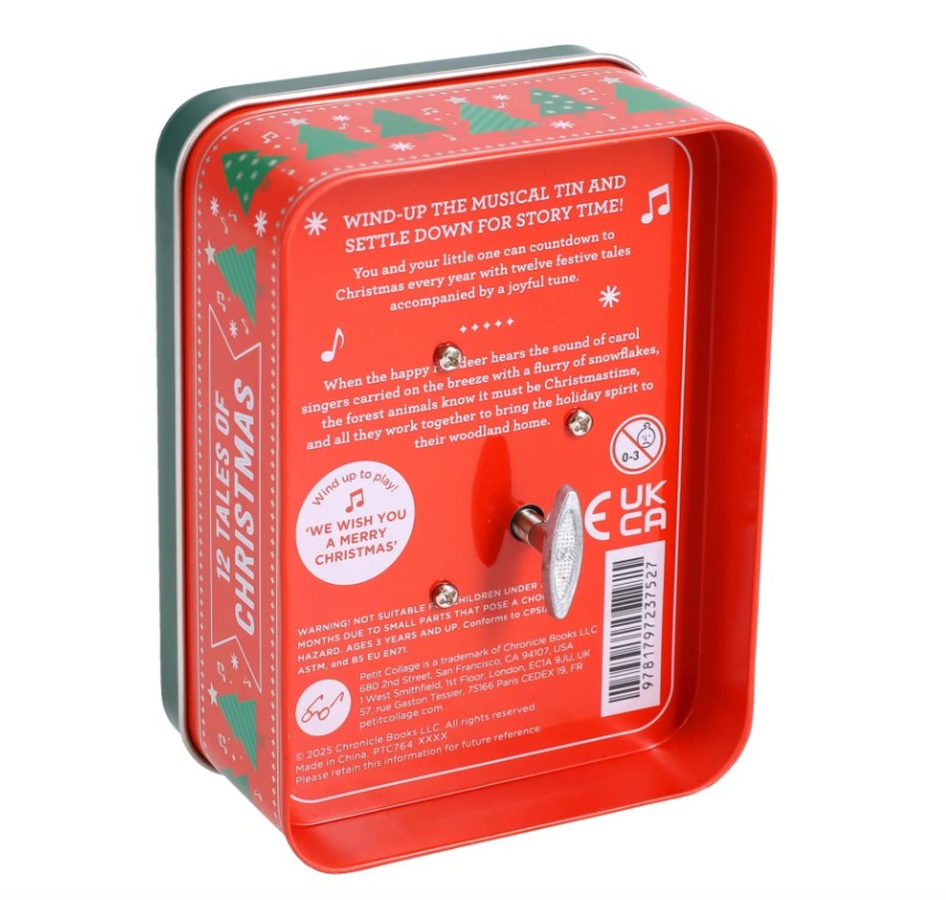 Petit Collage 12 Tales of Christmas Musical Keepsake Tin