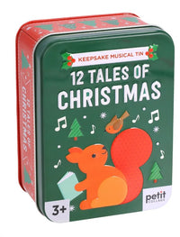 Petit Collage 12 Tales of Christmas Musical Keepsake Tin