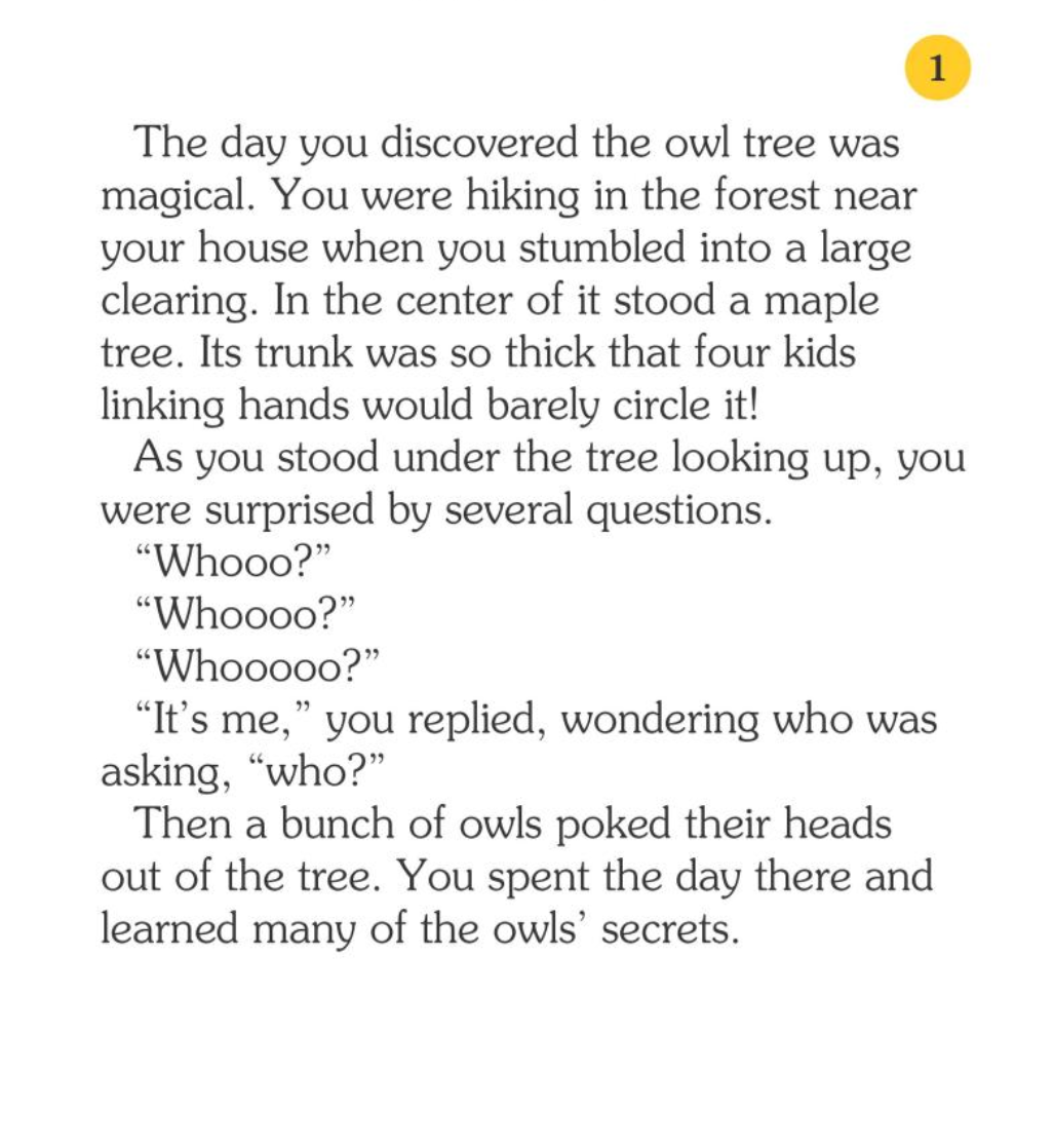 Choose Your Own Adventure Owl Tree 5-8 Years