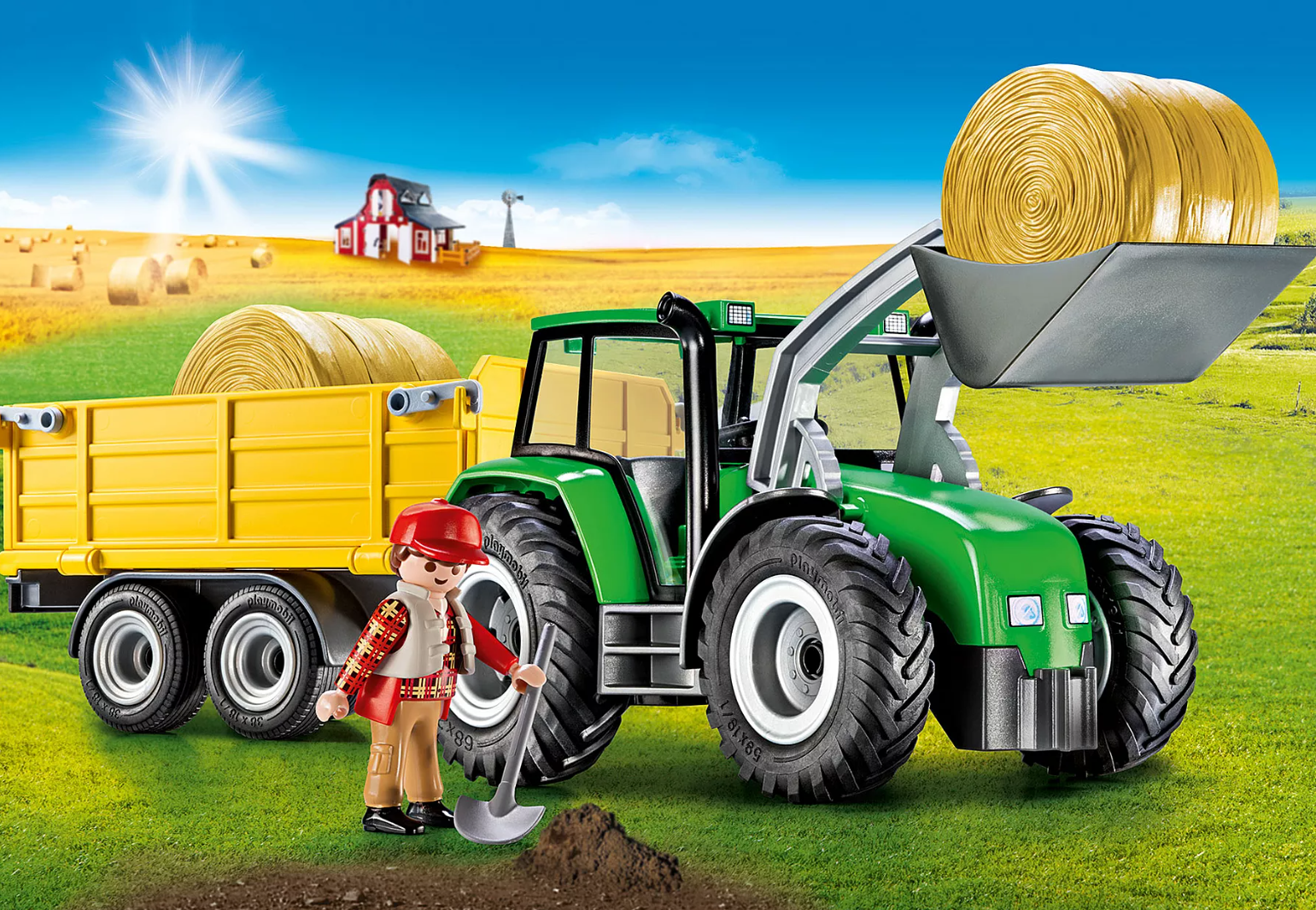 Playmobil Country Tractor with Trailer 9317