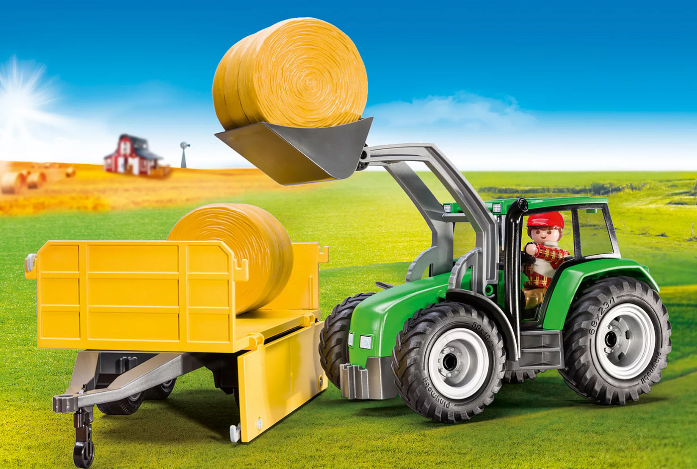 Playmobil Country Tractor with Trailer 9317