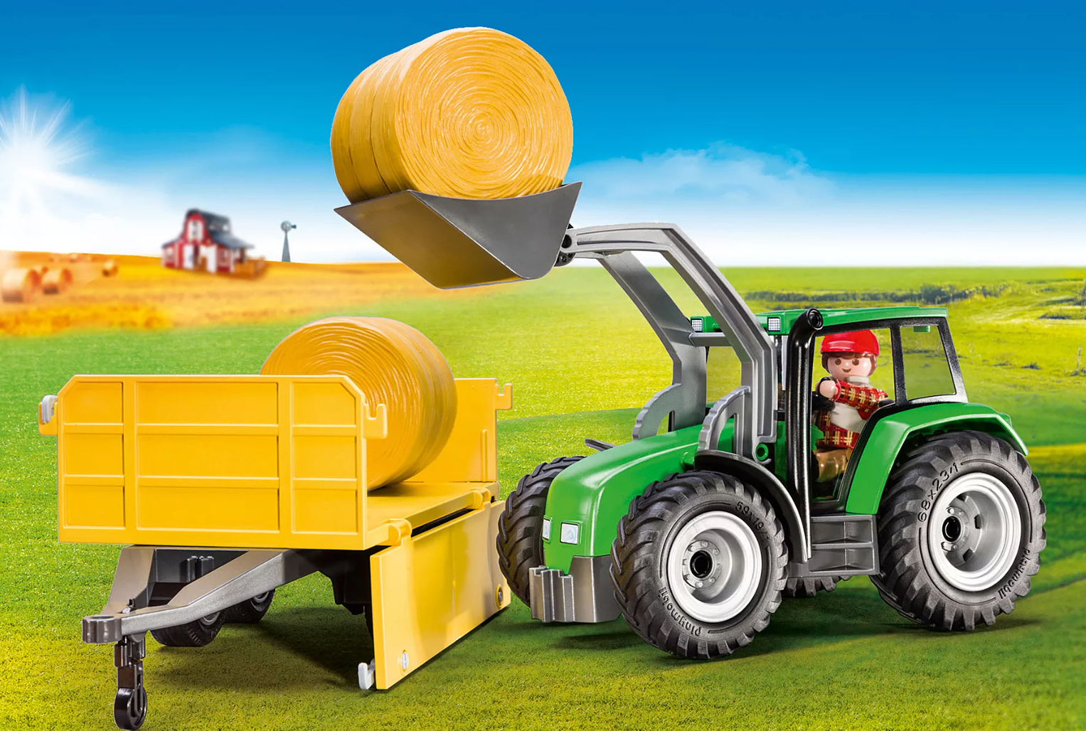Playmobil Country Tractor with Trailer 9317