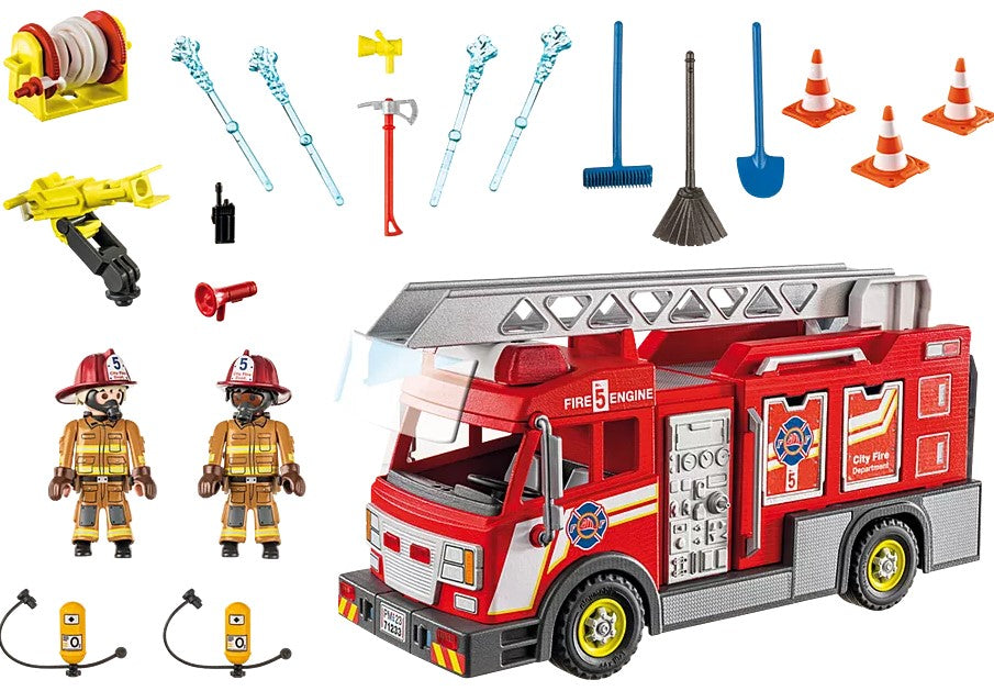 Playmobil City Action Fire Truck with Flashing Lights 71233