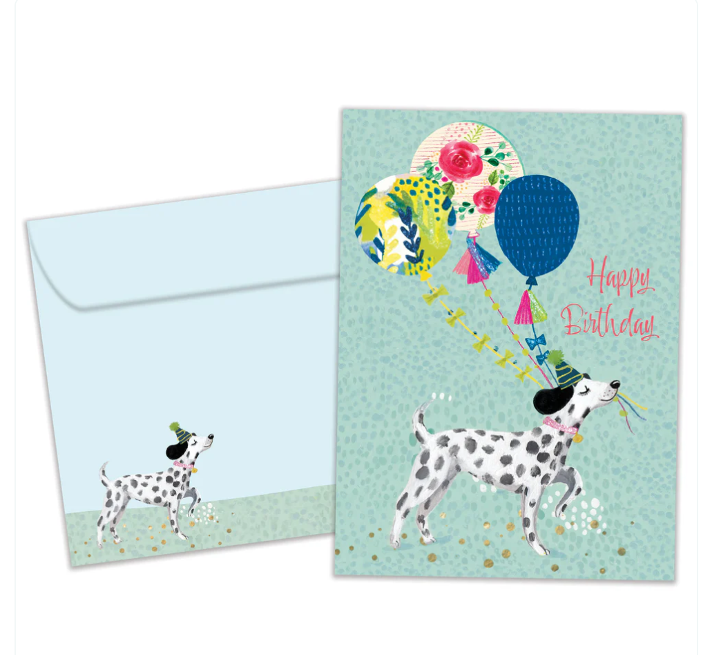 Tree Free Greeting Card Happy Birthday Dalmatian