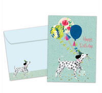 Tree Free Greeting Card Happy Birthday Dalmatian