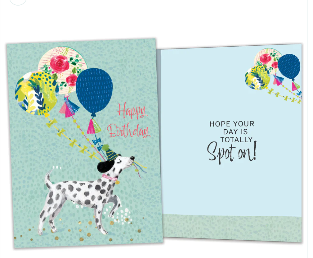 Tree Free Greeting Card Happy Birthday Dalmatian