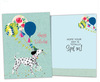 Tree Free Greeting Card Happy Birthday Dalmatian