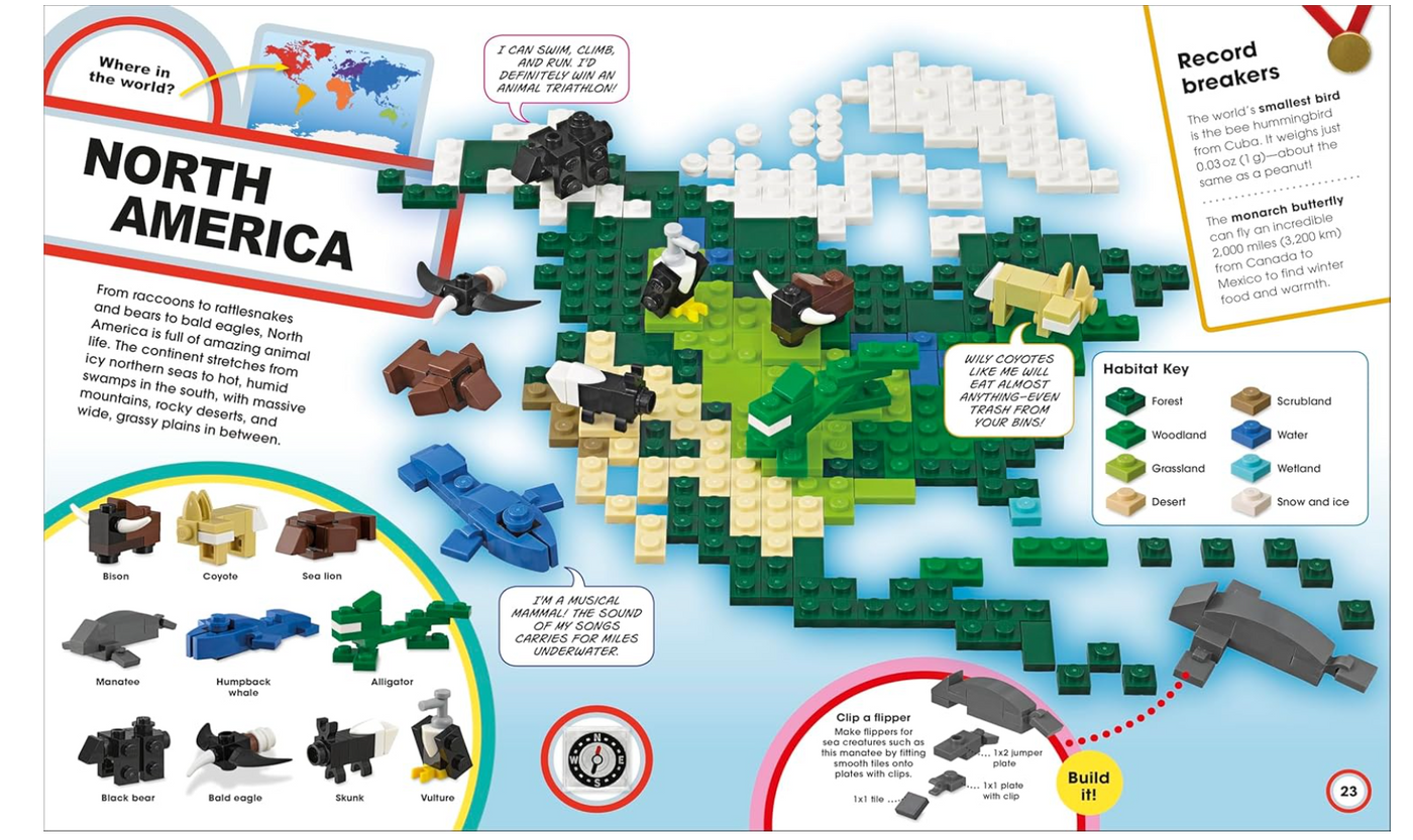 DK LEGO Animal Atlas Discover the Animals of the World