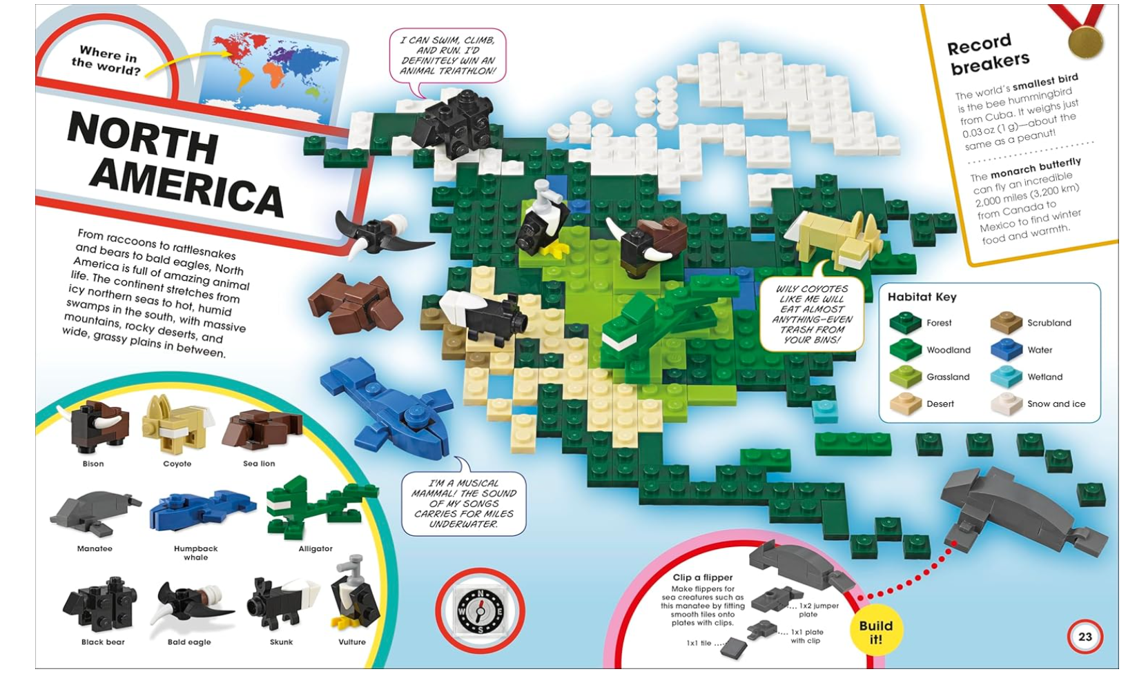 DK LEGO Animal Atlas Discover the Animals of the World