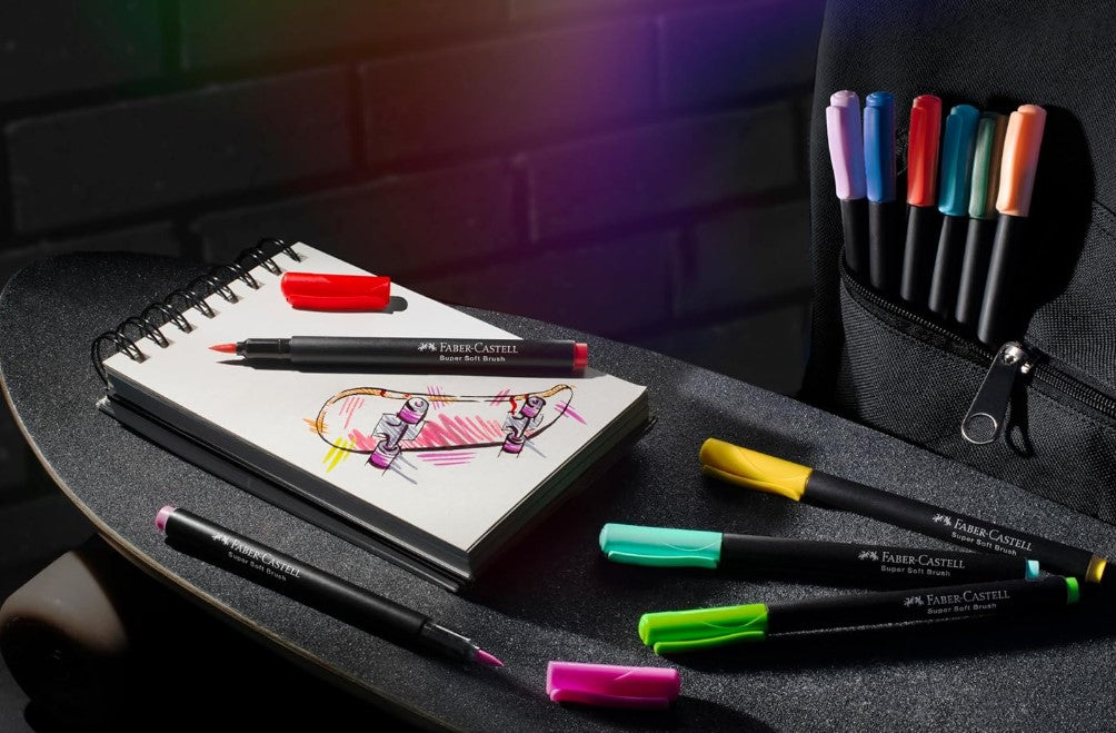 Faber-Castell Black Edition Felt Tip Brush Pen 20 Pack