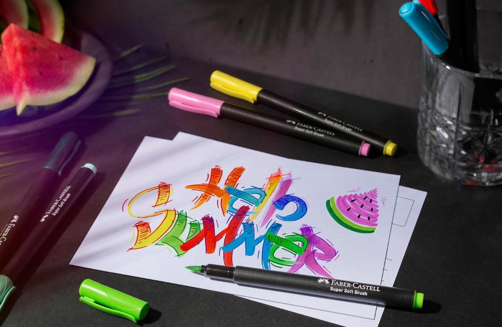 Faber-Castell Black Edition Felt Tip Brush Pen 20 Pack