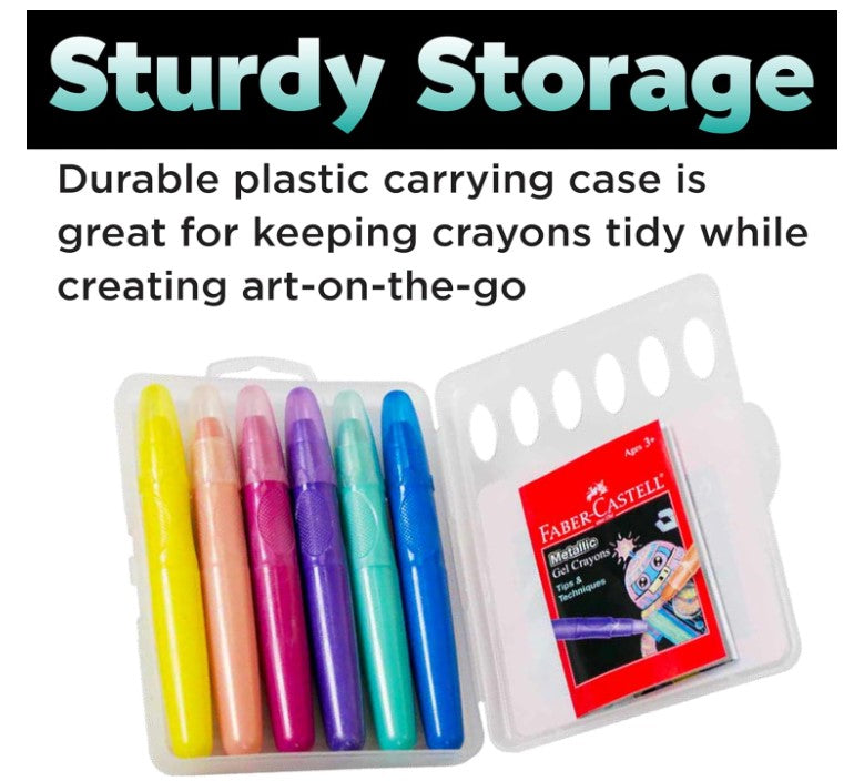 Faber-Castell Metallic Gel Crayons