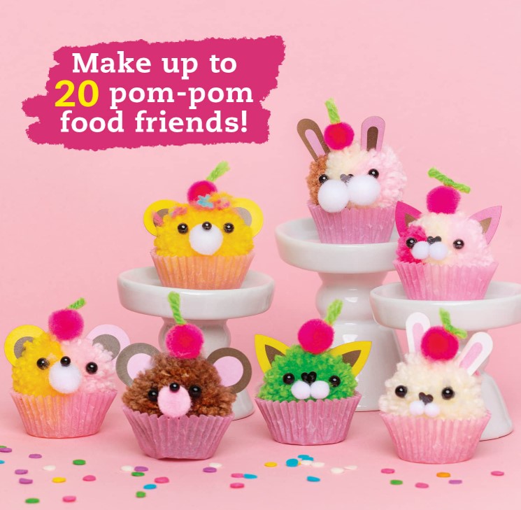Klutz Mini Pom Pom Food Animals