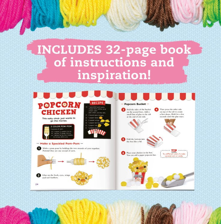 Klutz Mini Pom Pom Food Animals