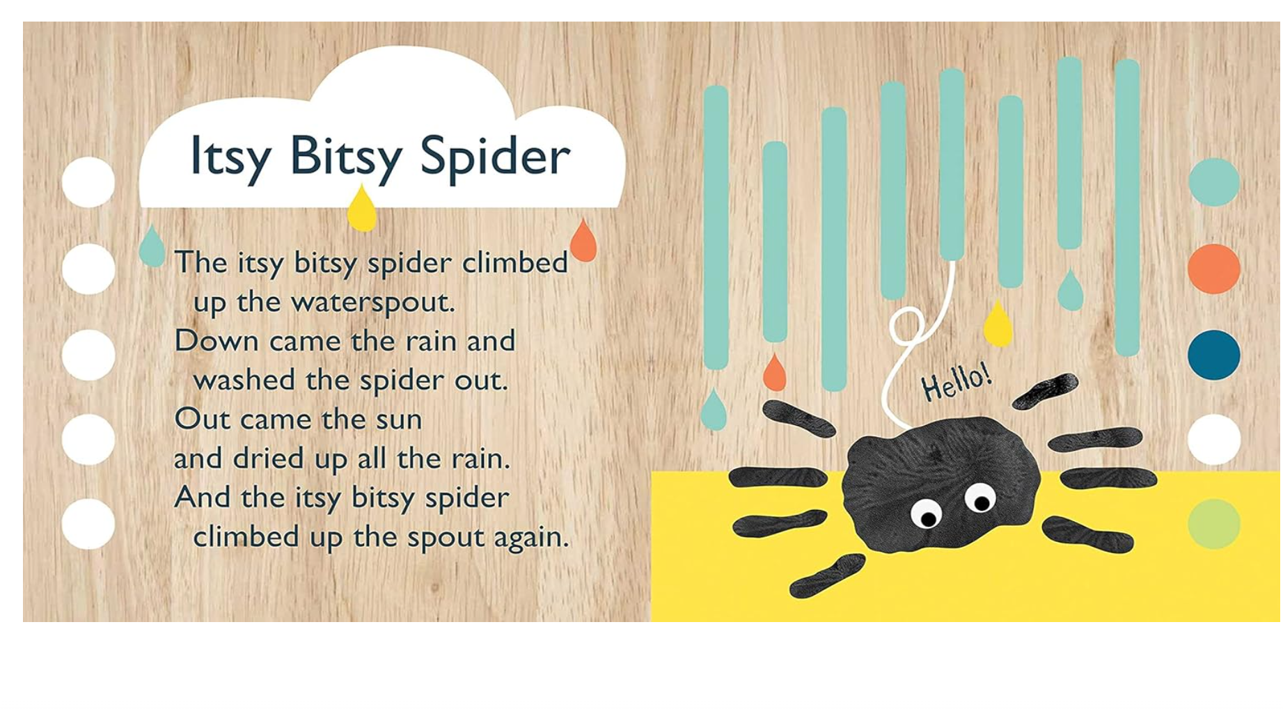 Touch and Trace Nursery Rhymes The Itsy Bitsy Spider