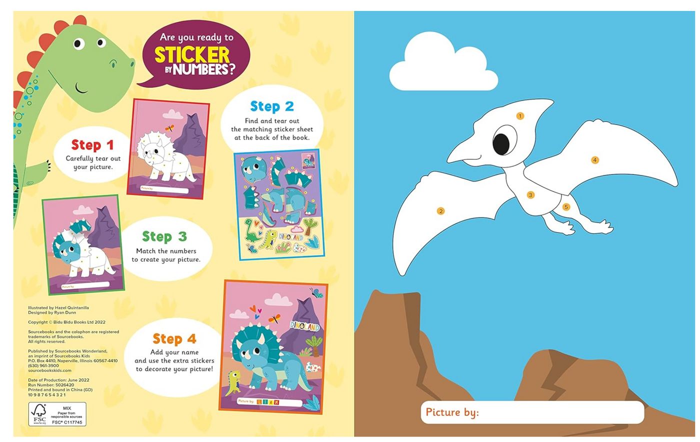 Source Books Dinosaurs & Dragons My First Sticker