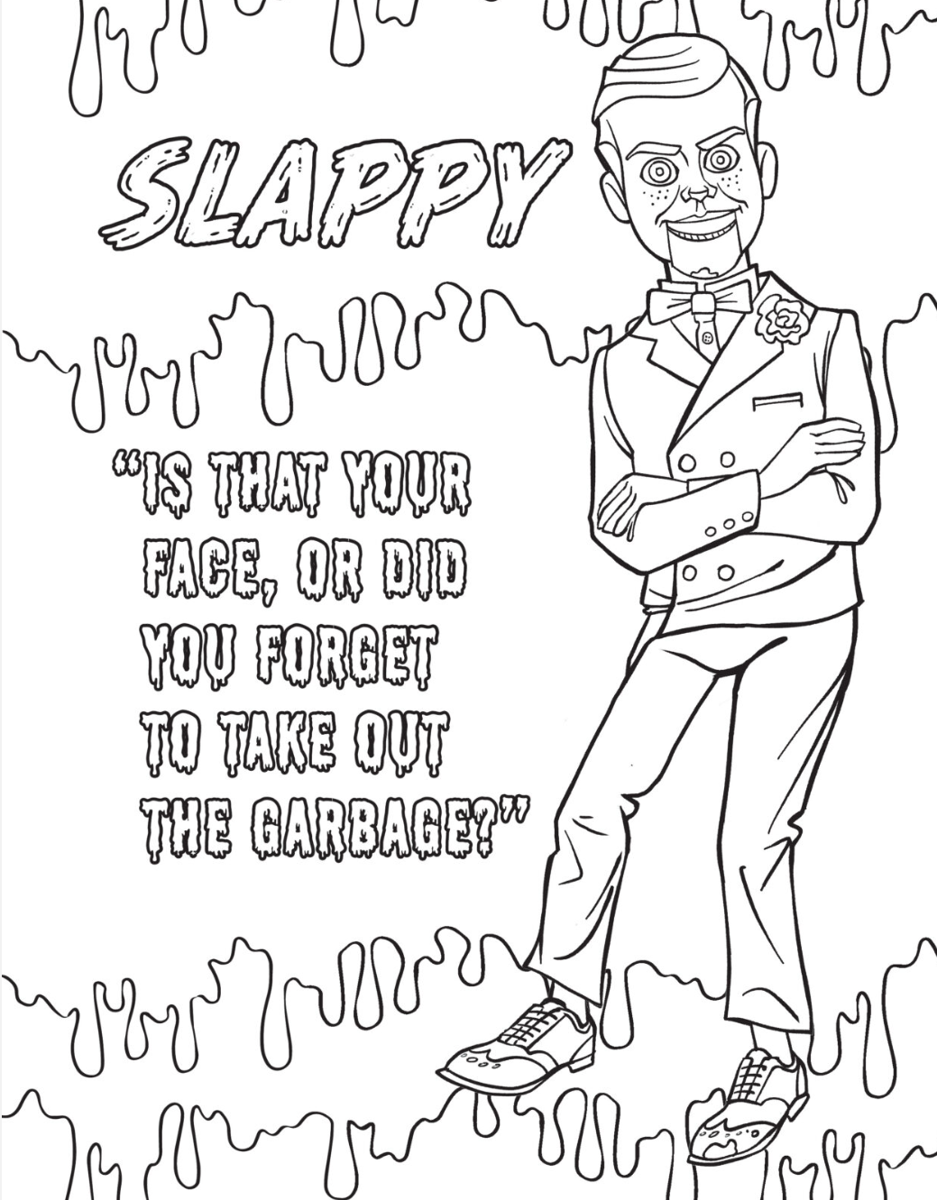 Scholastic The Official Goosebumps Colouring Book