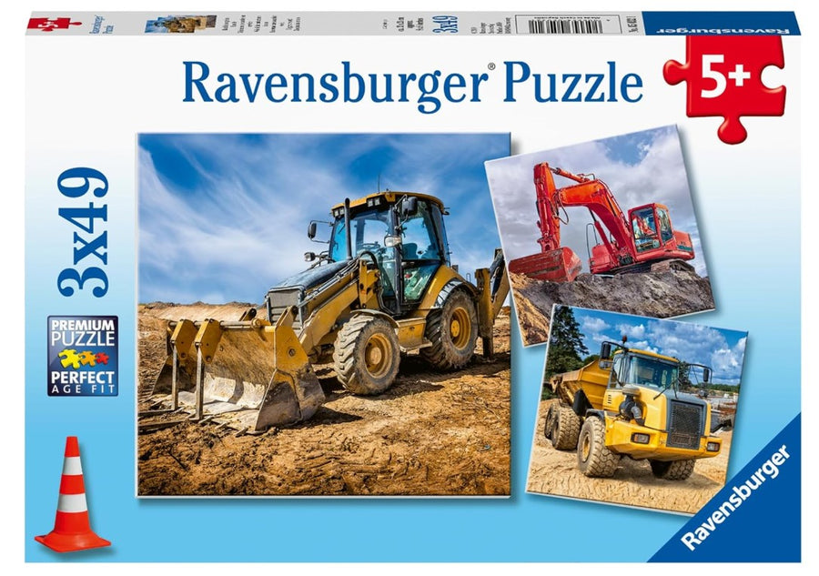 Ravensburger Diggers At Work 3x49 Piece