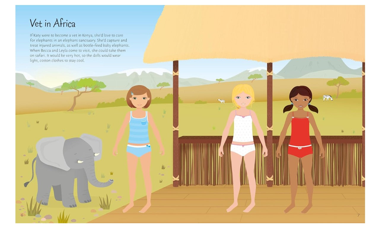 Usborne Sticker Dolly Dressing Dream Jobs