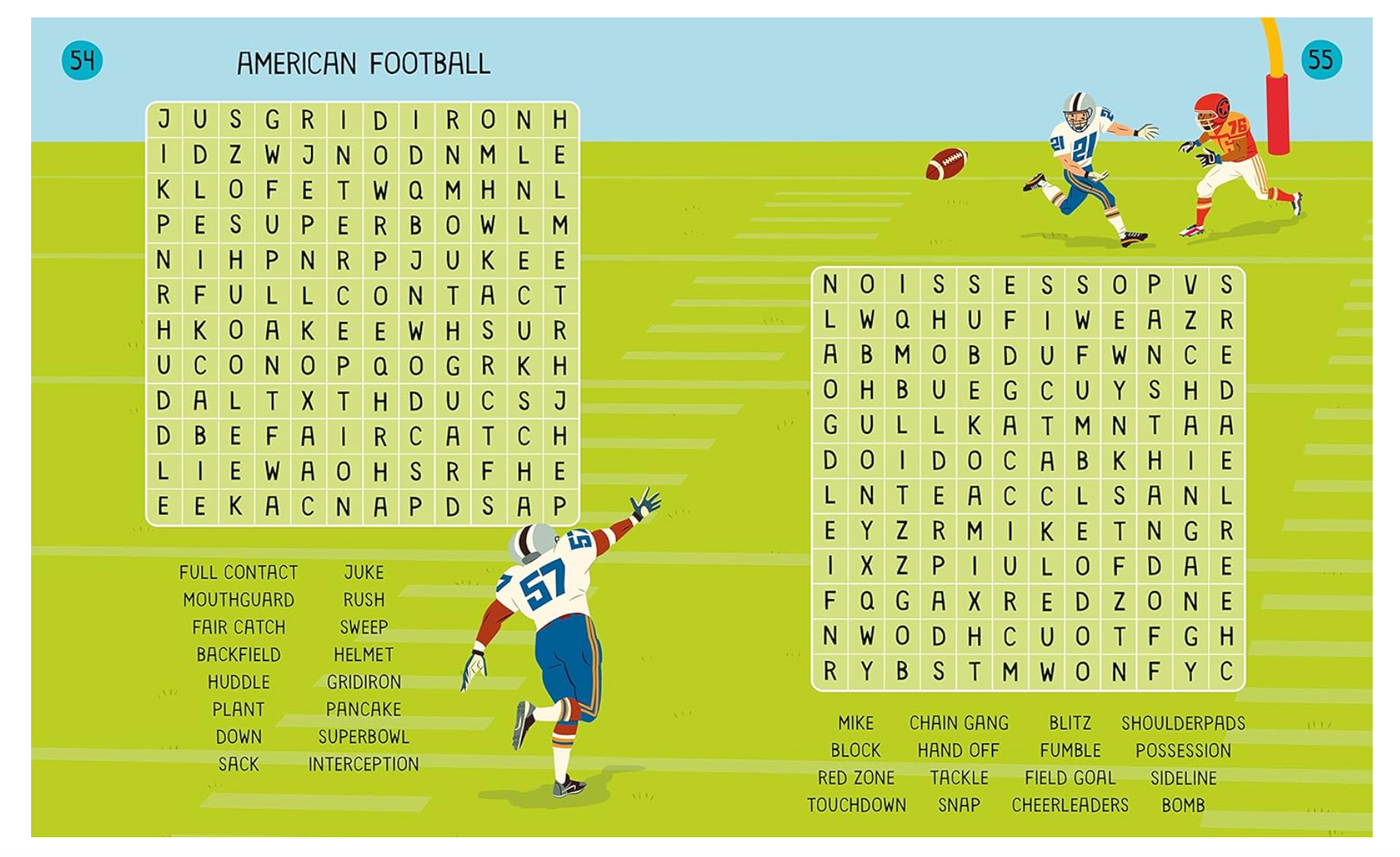Usborne Sports Children's Wordsearches