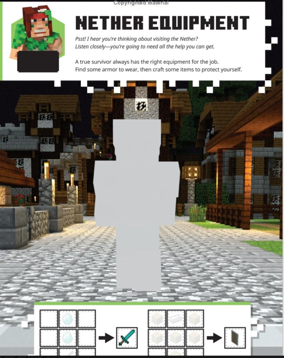 Minecraft Official The Nether And The End Sticker Book