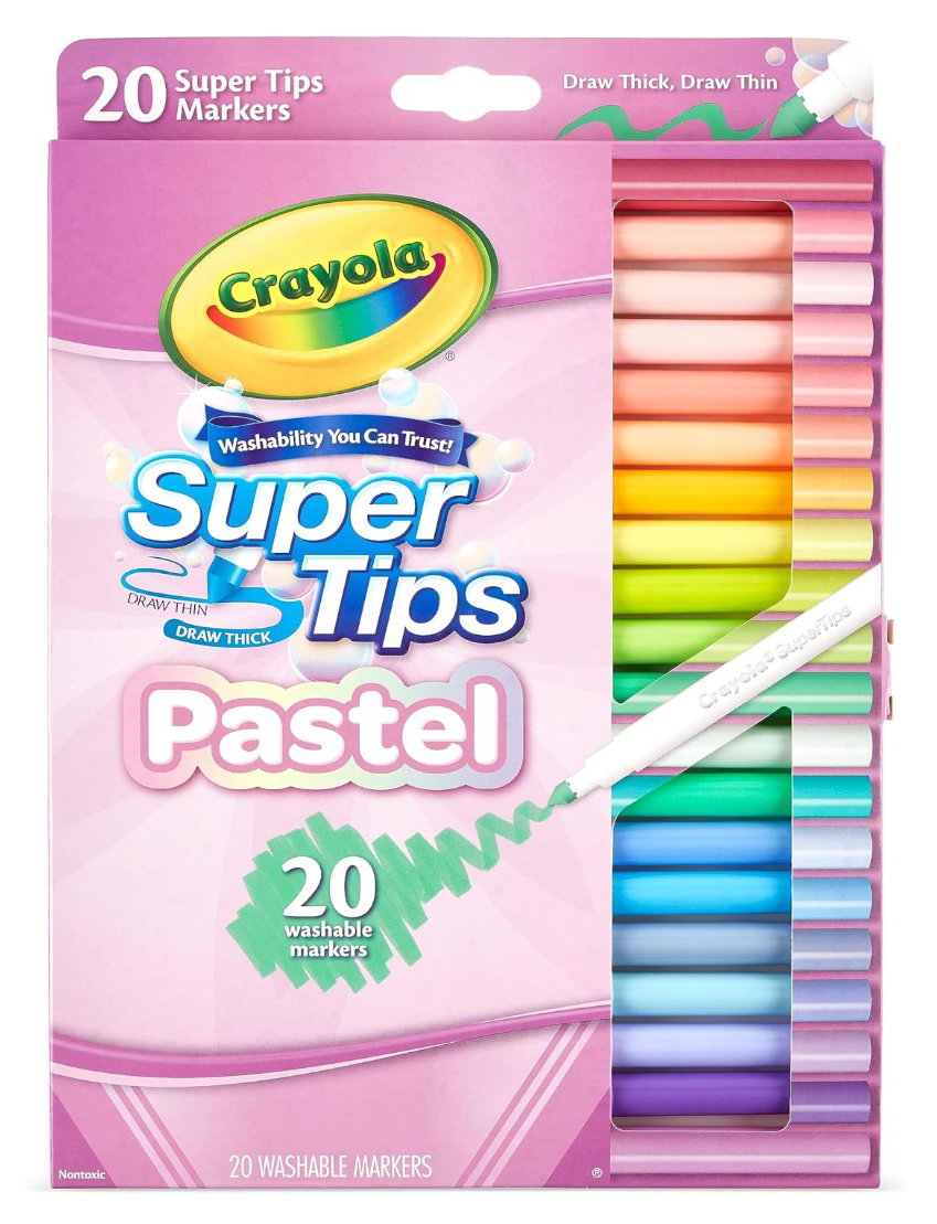 Crayola Pastel Super Tips 20ct Markers