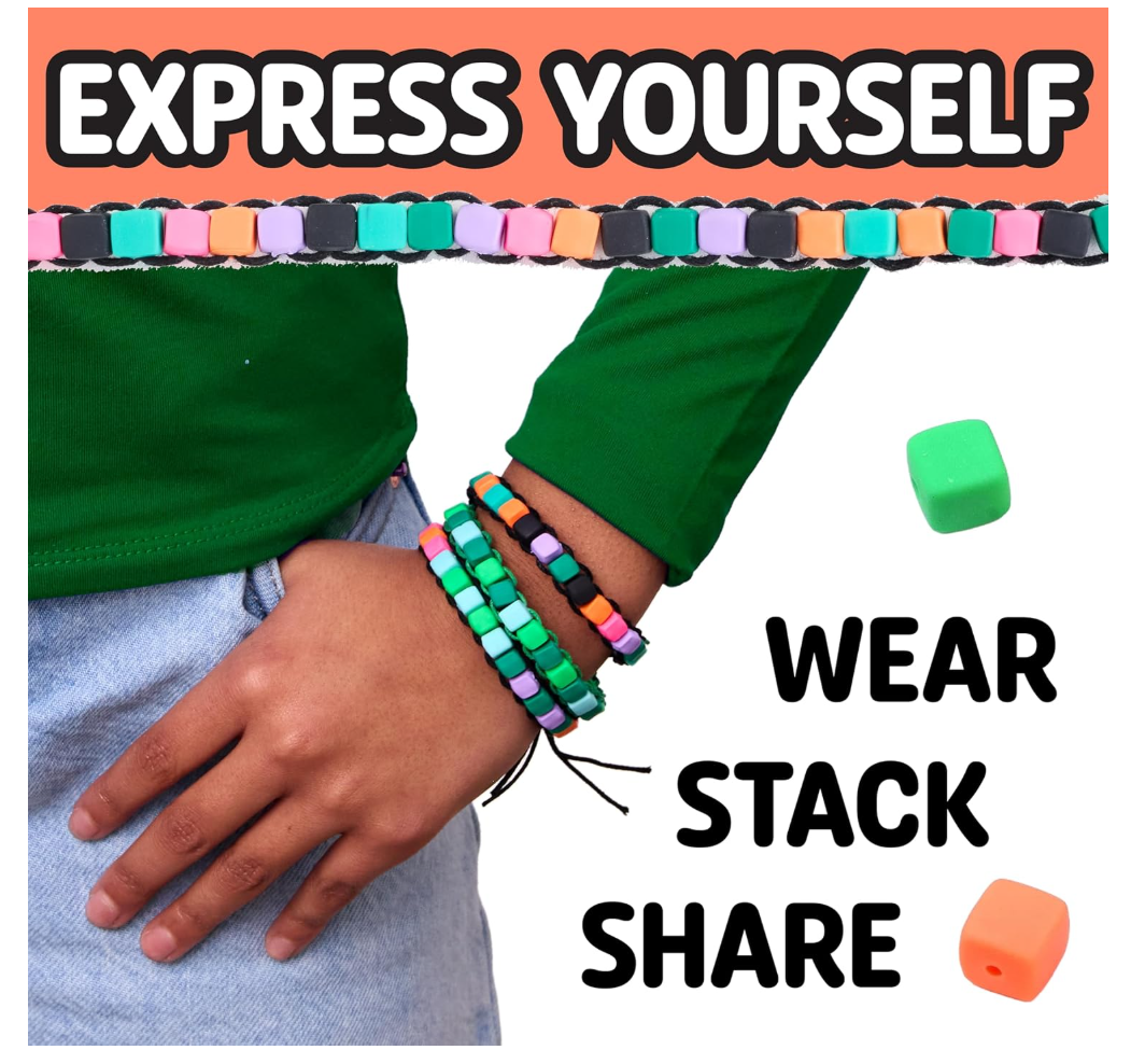 Creativity For Kids Woven Cube Bracelets