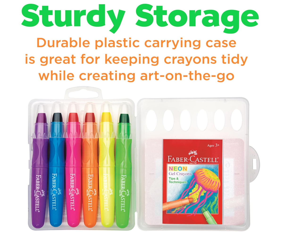 Faber-Castell Neon Gel Crayons