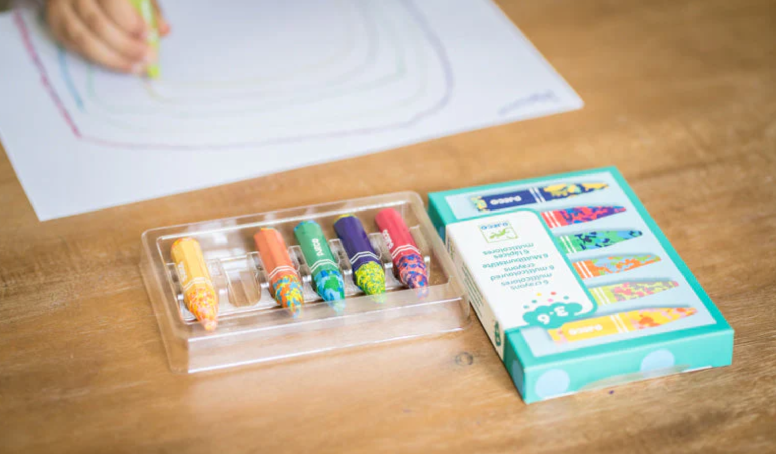 Djeco 6 Multicoloured Crayons