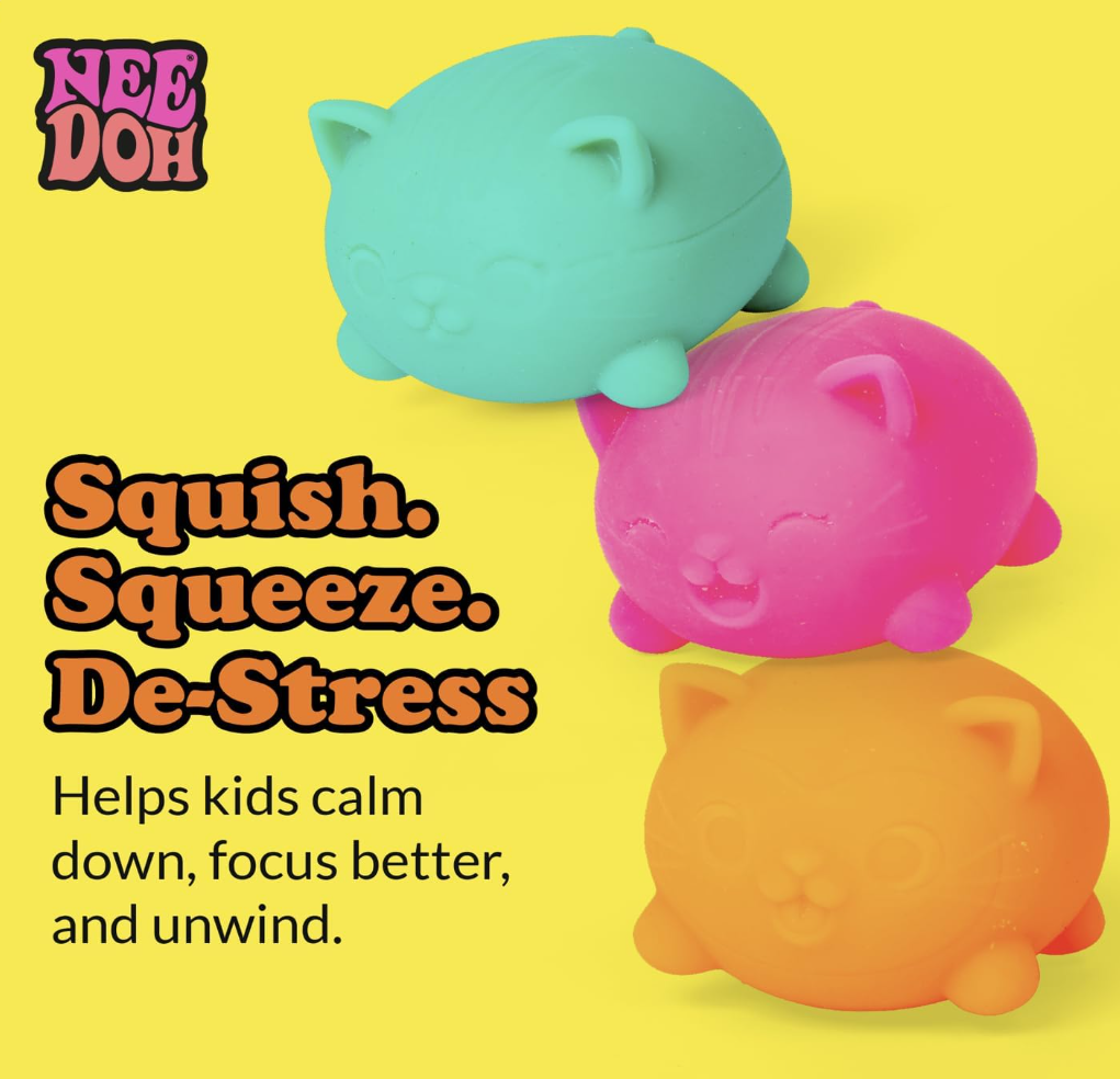 Schylling Cool Kittens NeeDoh - Multi Pack