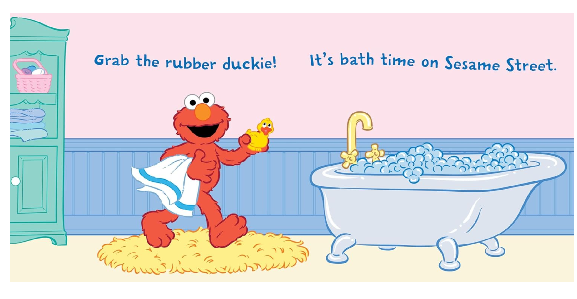 Indestructibles Let's Take a Bath Sesame Street