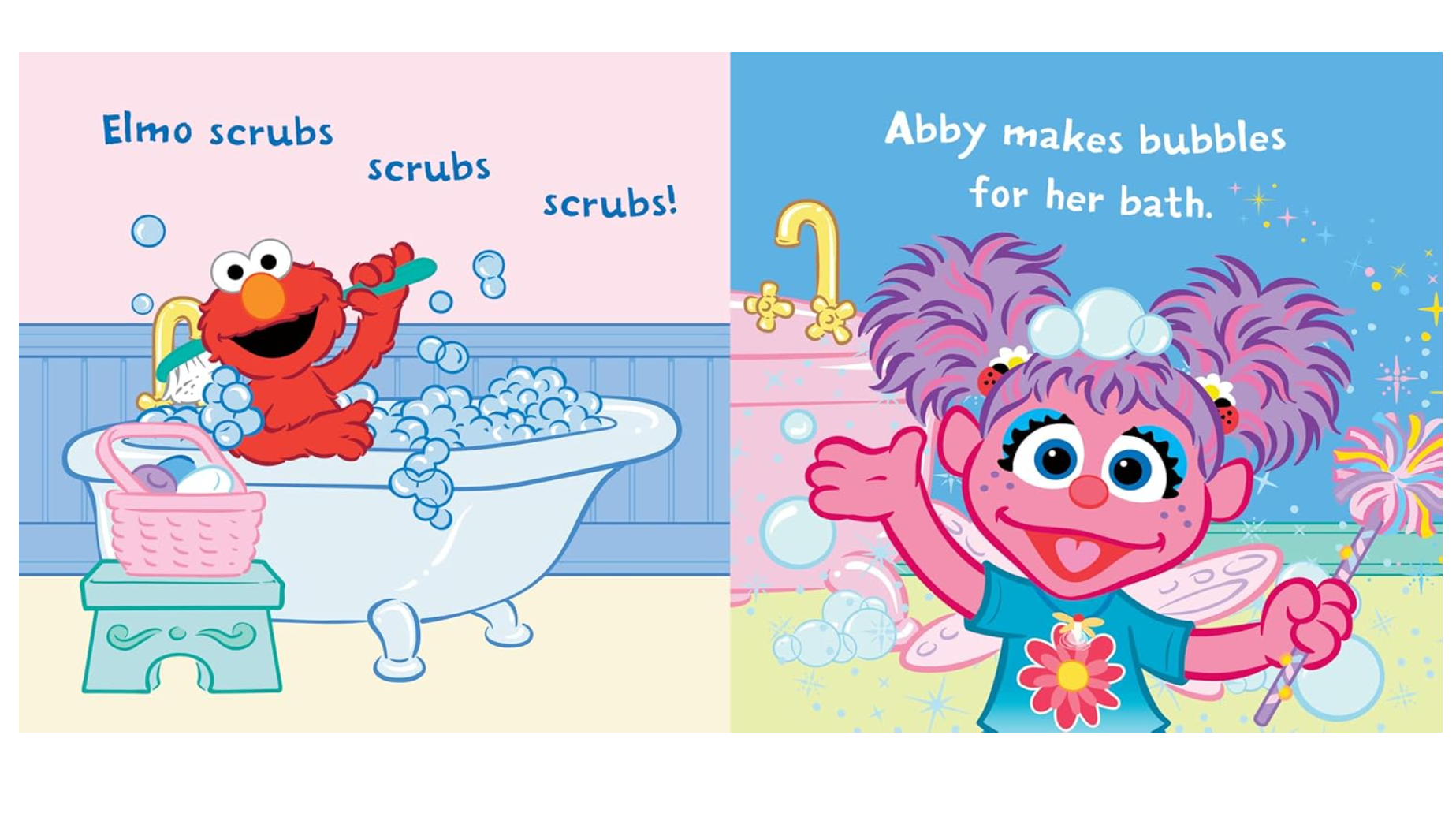 Indestructibles Let's Take a Bath Sesame Street