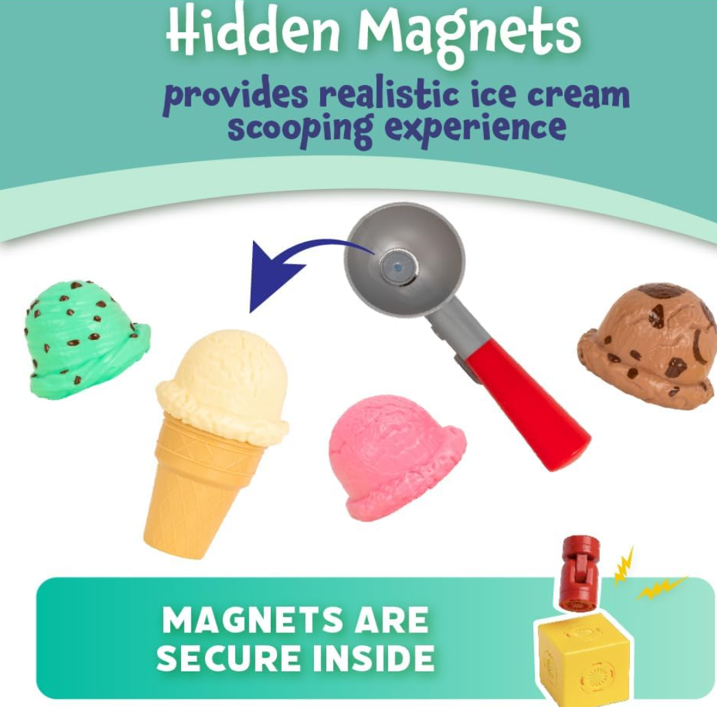 Popular Playthings Magnetic Scoop & Play Ice Cream