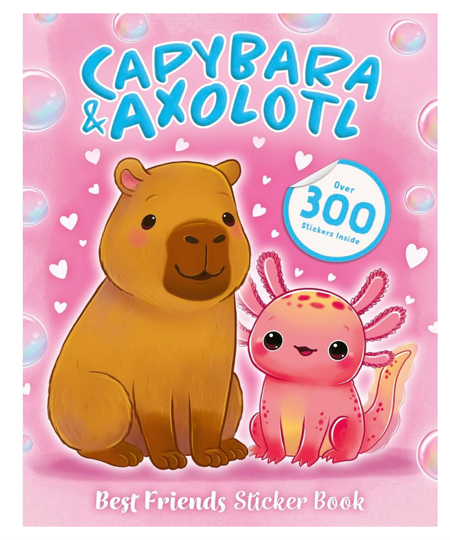 Scholastic Capybara & Axolotl Best Friends Sticker Book