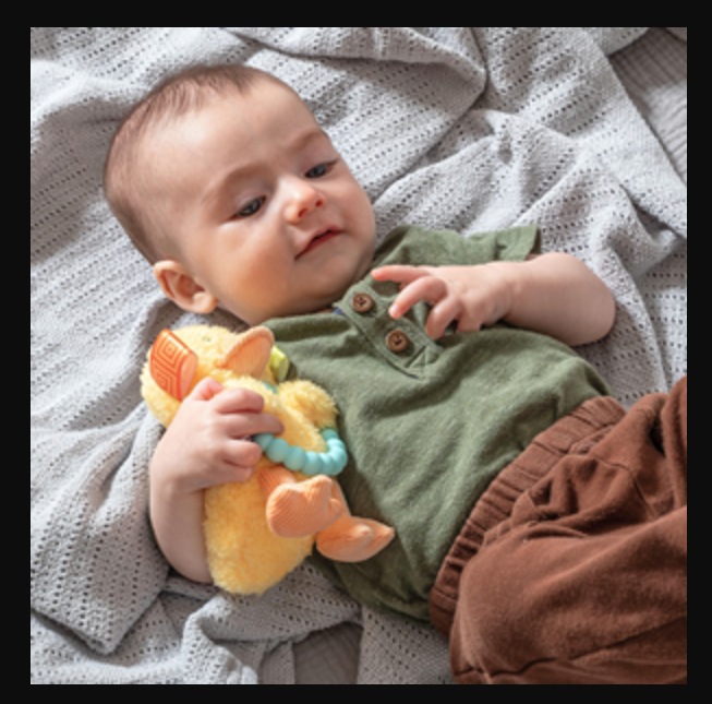 Mary Meyer Dunkin' Duck Teether Rattle 5"