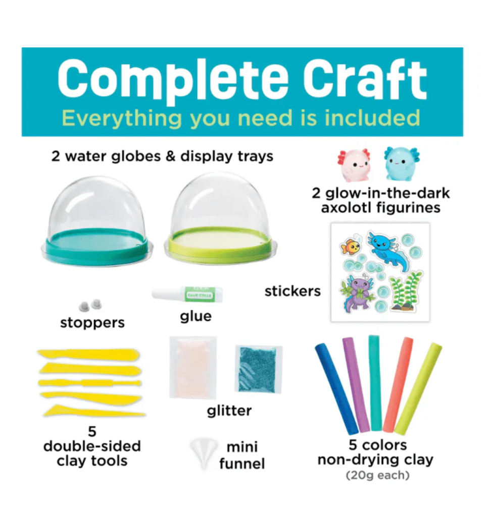 Creativity For Kids Make Your Own Water Globes Axolotls