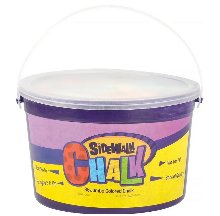 Sidewalk Chalk 36pc Bucket
