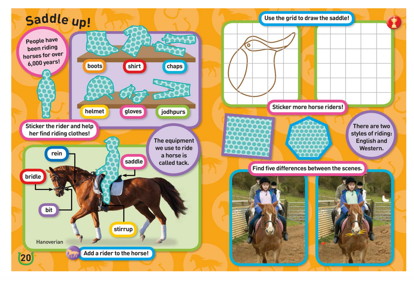 National Geographic Kids Ponies and Horses Sticker Activity Book