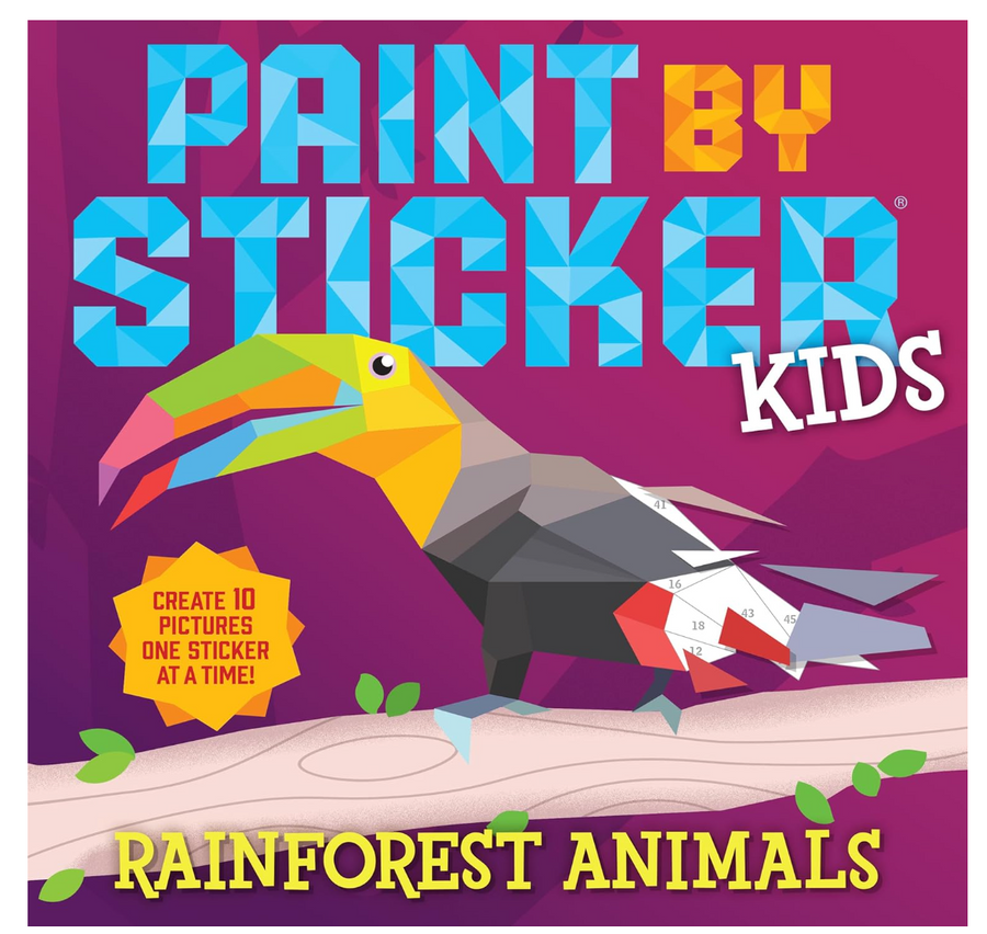 Paint By Sticker Rainforest Animals