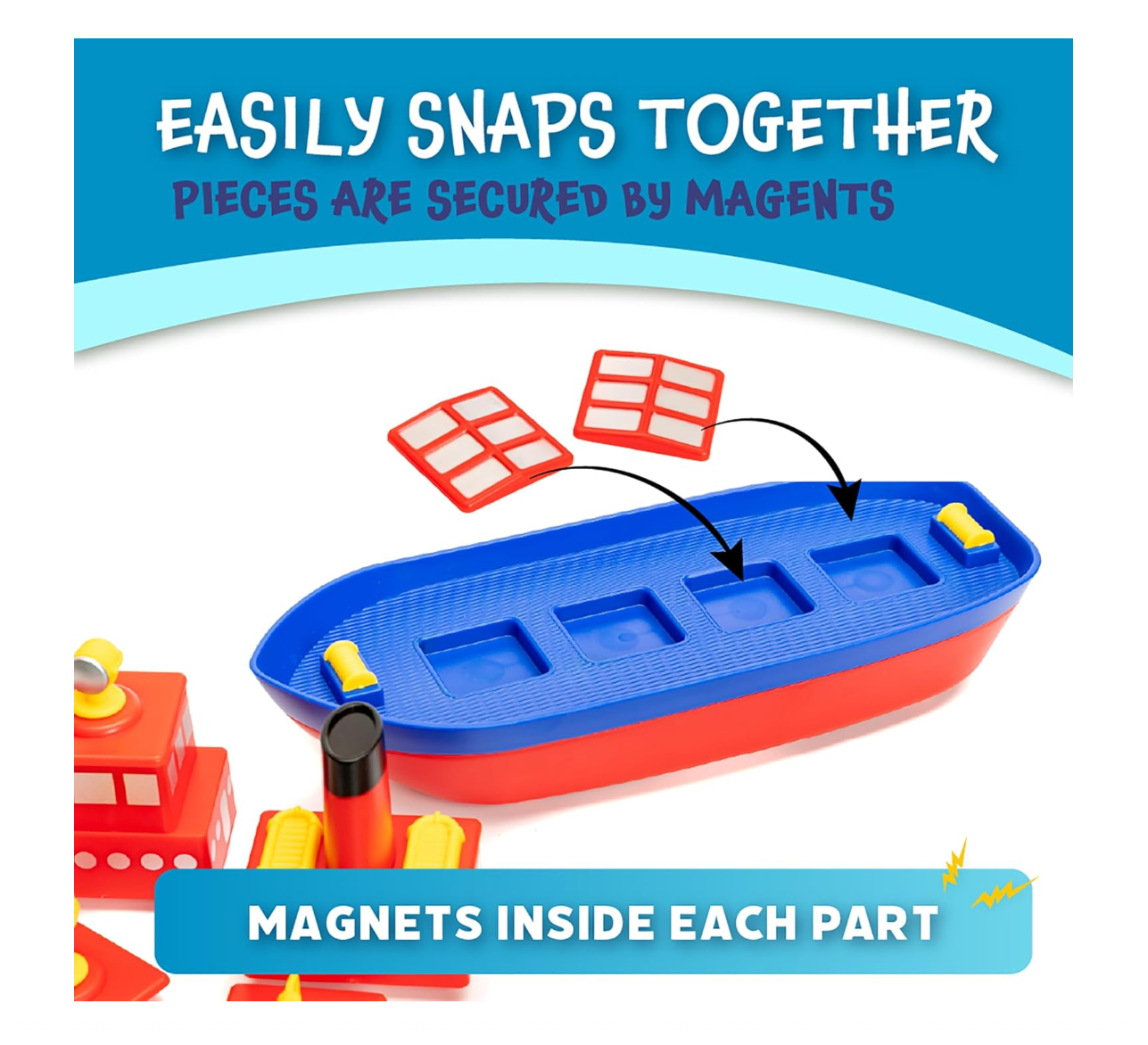 Popular Playthings Magnetic Build A Boat