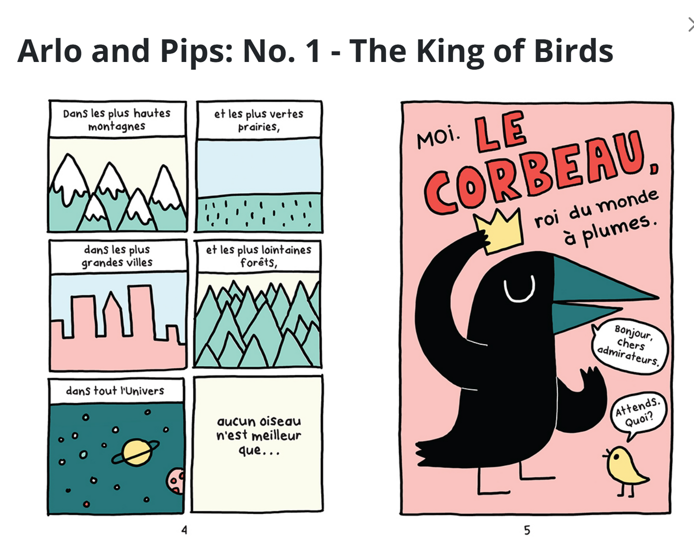 Arlo et Pips : N° 1 - Le roi des oiseaux