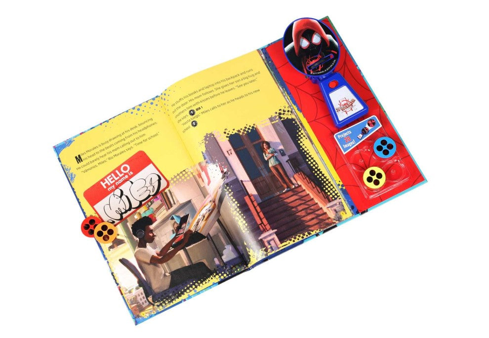 Spiderman & the Spiderverse Movie Theatre - Story Book & Movie Projector
