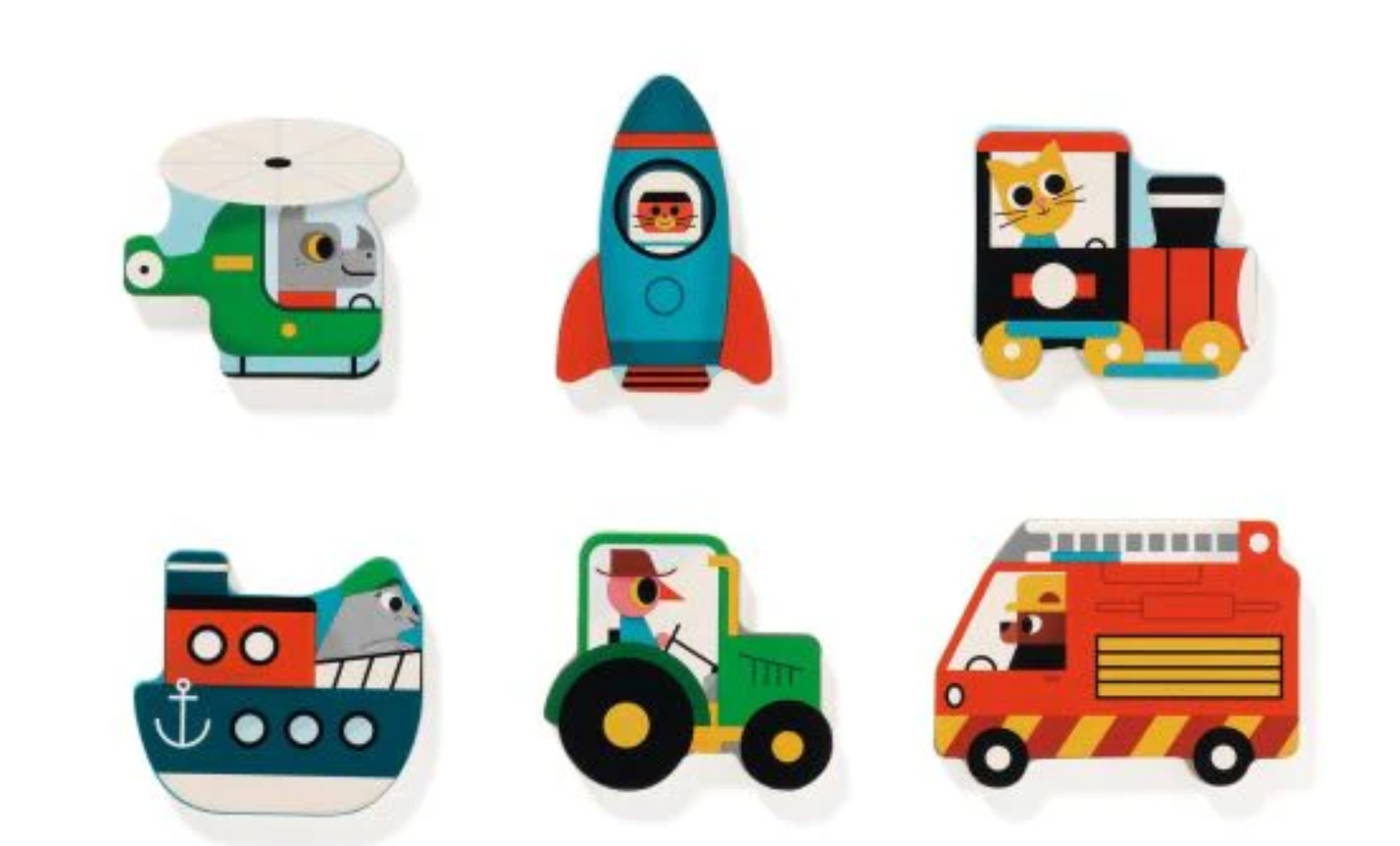 Djeco Vroom Wooden Puzzle