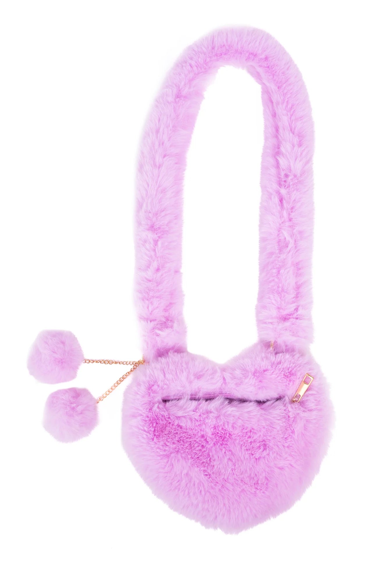 Great Pretenders Lilac Love Furry Purse