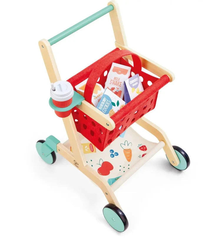 Hape Little Shoppers Cart & Basket