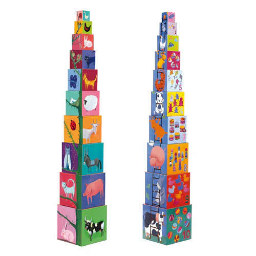 Djeco Nature & Animals Stacking Cubes