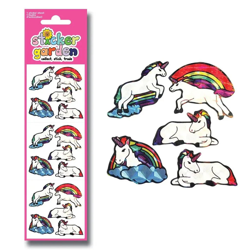 My Sticker Garden Prism Rainbow Unicorns