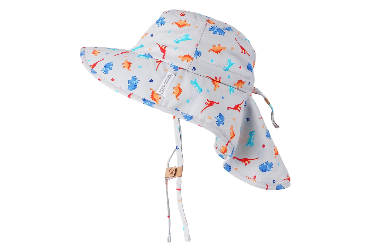FlapJackKids Dino Sun Hat Neck Cape 2-4 Years
