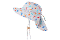 FlapJackKids Dino Sun Hat Neck Cape 2-4 Years